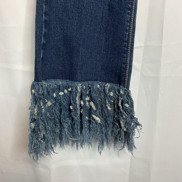 LITZ jeans waist 27 crop leg with fray at bottom - Picture 6 of 10